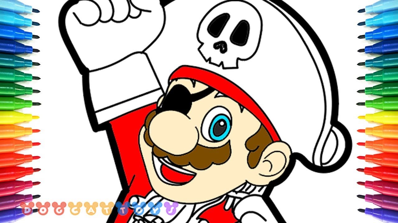 1280x720 How To Draw Mario Odyssey, Pirate Mario