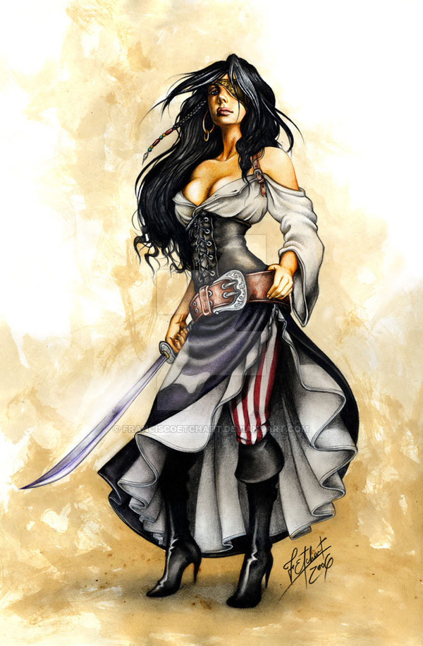 600x915 Pirate Girl Commission By Franciscoetchart