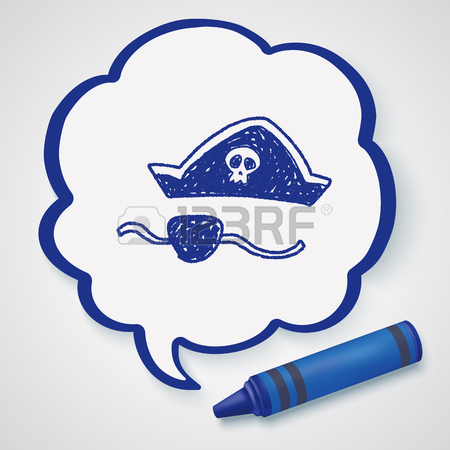 450x450 Pirate Hat Mask Doodle Royalty Free Cliparts, Vectors,