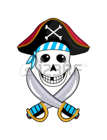 343x450 Pirate Sailing Vessel Icon. Children Drawing Of Pirate Concept