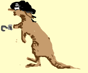 300x250 Kangaroo Pirate Needs His Hook Arm Installed