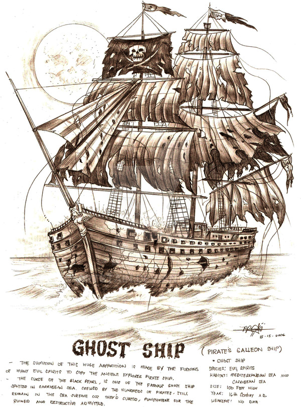 600x811 The Ghost Ship By Artstain