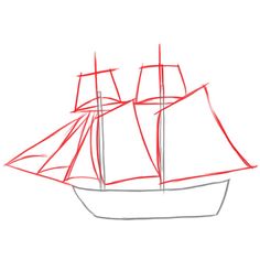 236x236 How To Draw A Pirate Ship Step By Step. Drawing Tutorials For Kids