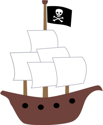 350x427 Pirate Ship For The Kids To Draw. Fun For Kids