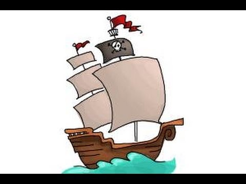 480x360 How To Draw A Pirate Ship For Kids