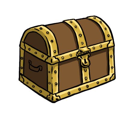 456x375 How To Draw A Treasure Chest 10 Steps (With Pictures)