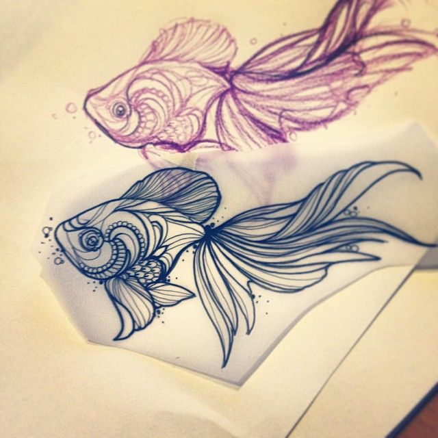 640x640 Goldfish Tattoo Tumblr