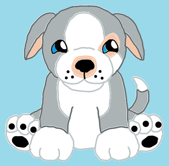 576x567 Webkinz Pitbull Puppy Drawing By Lpscat123