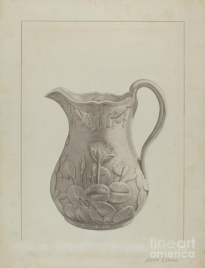 687x900 Pitcher Drawing By John Dana