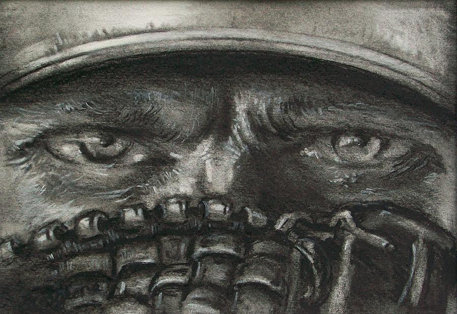 900x620 Pitchers Eyes Drawing By Tom Forgione
