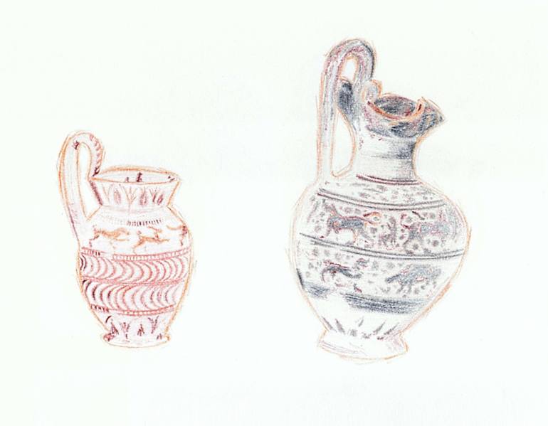 770x599 Saatchi Art Pitchers By Robert S. Lee (Sketchbook P. 117) Drawing