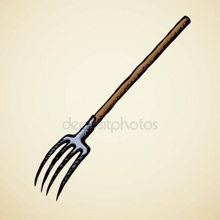 450x450 Rake. Vector Drawing Stock Vector Marinka