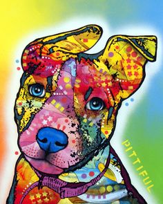 236x295 Cartoon Pit Bulls Drawing Pit Bull Smile Art Print Dog