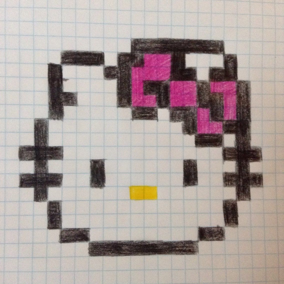 1136x1136 Hello Kitty Pixel Drawing Comment And Like ! If You Want To See