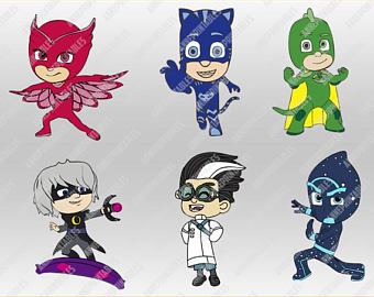 340x270 Pj Masks Dxf File Etsy