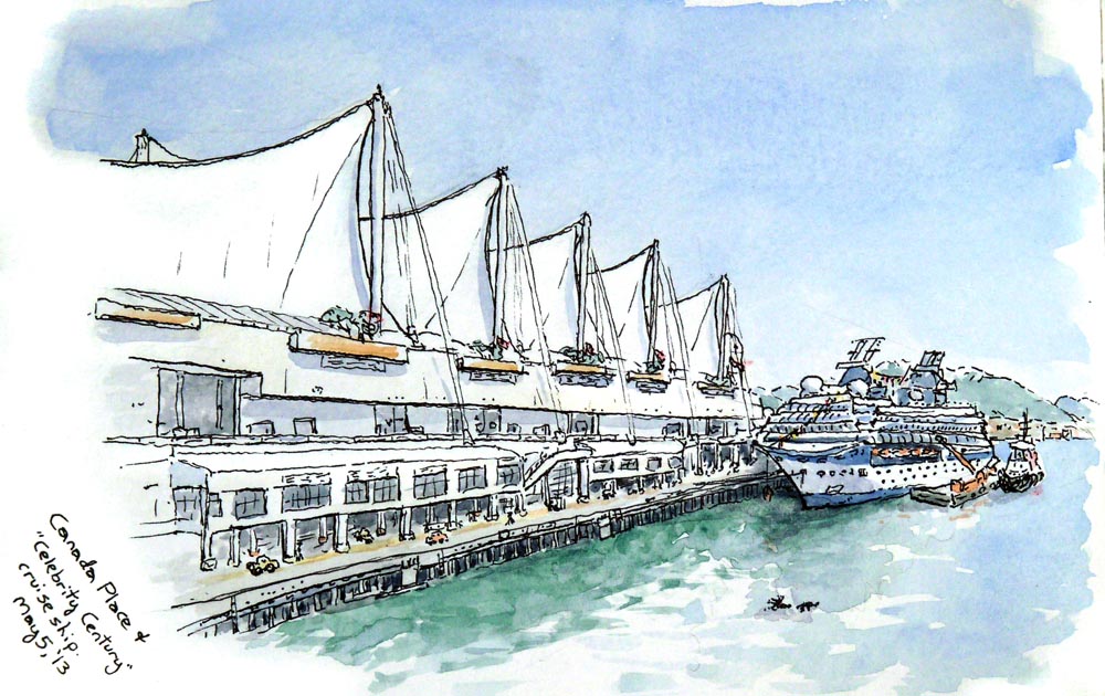1000x630 Vancouver Urban Sketchers Canada Place And Cruise Ship