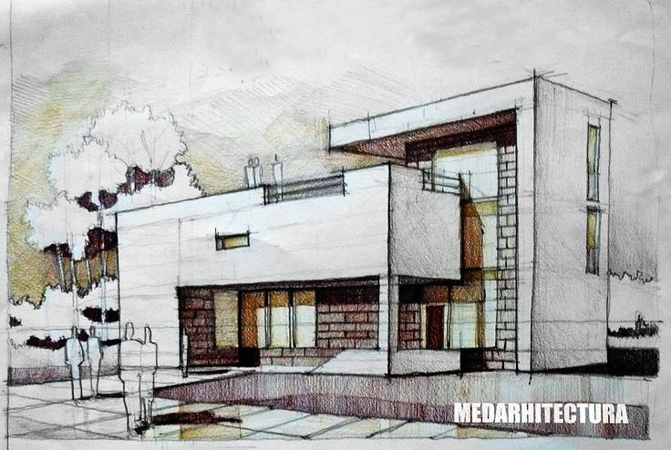 736x494 Architecture House Drawing