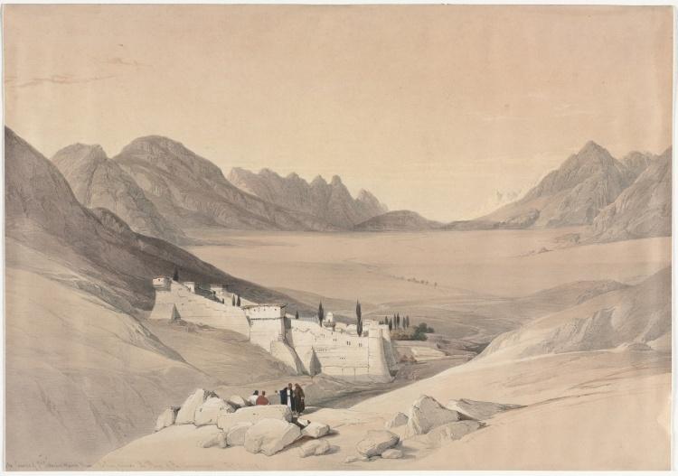 750x527 Convent Of St. Catherine, Mount Sinai, Looking Towards The Plain