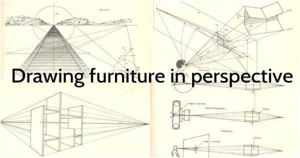 600x316 Drawing Furniture Elements By Using The Perspective
