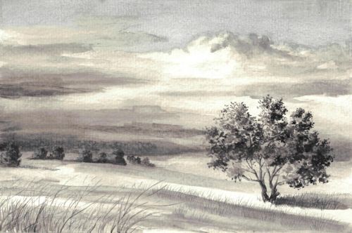 500x332 Drawing With Black And Gray Colored Pencils