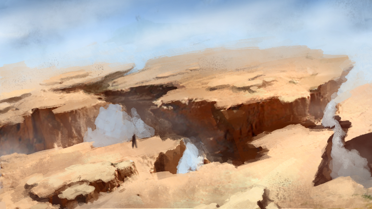 1280x720 Environmental Concept Art Painting Over Photo