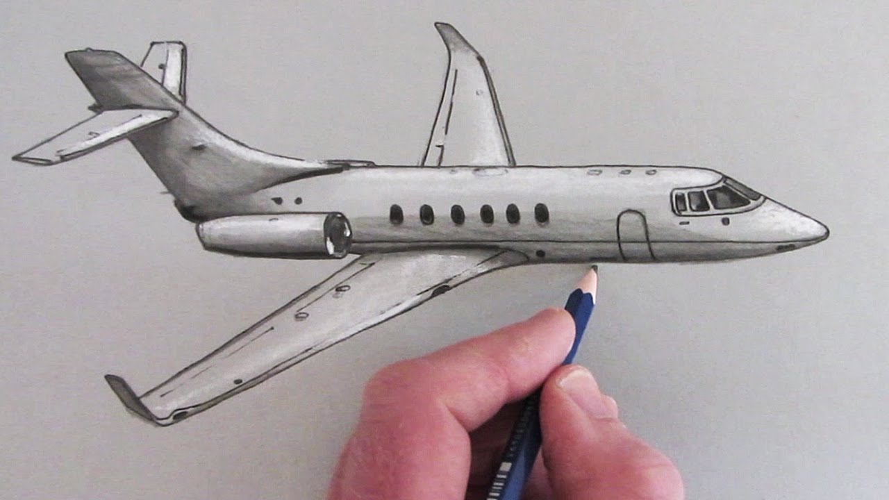 1280x720 How To Draw An Airplane