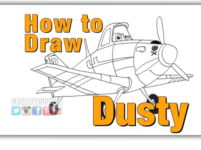 640x478 How To Draw Dusty From Disney's Animated Movie Planes