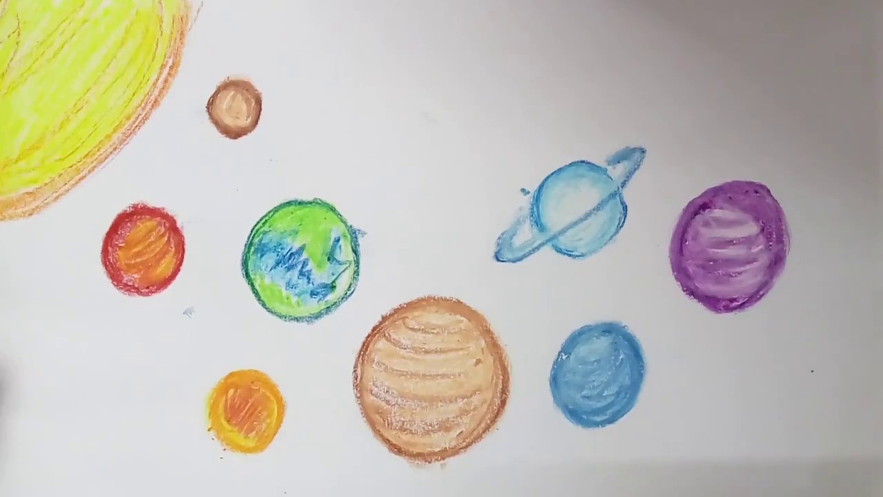 1280x720 Solar System Planets Drawing Amp Colouring Fun Learning Video