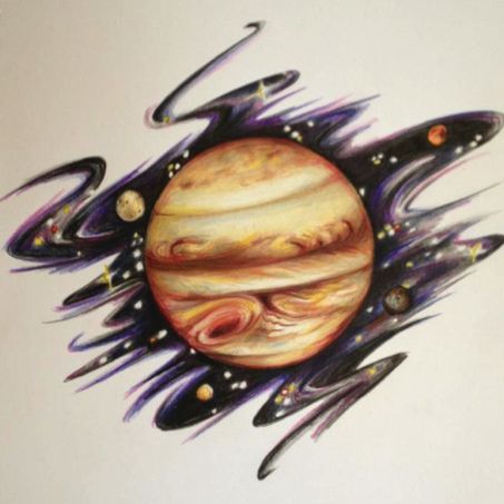 453x453 Planet Venus And Taurus Tattoos