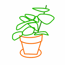 250x250 How To Draw Cartoon Plants
