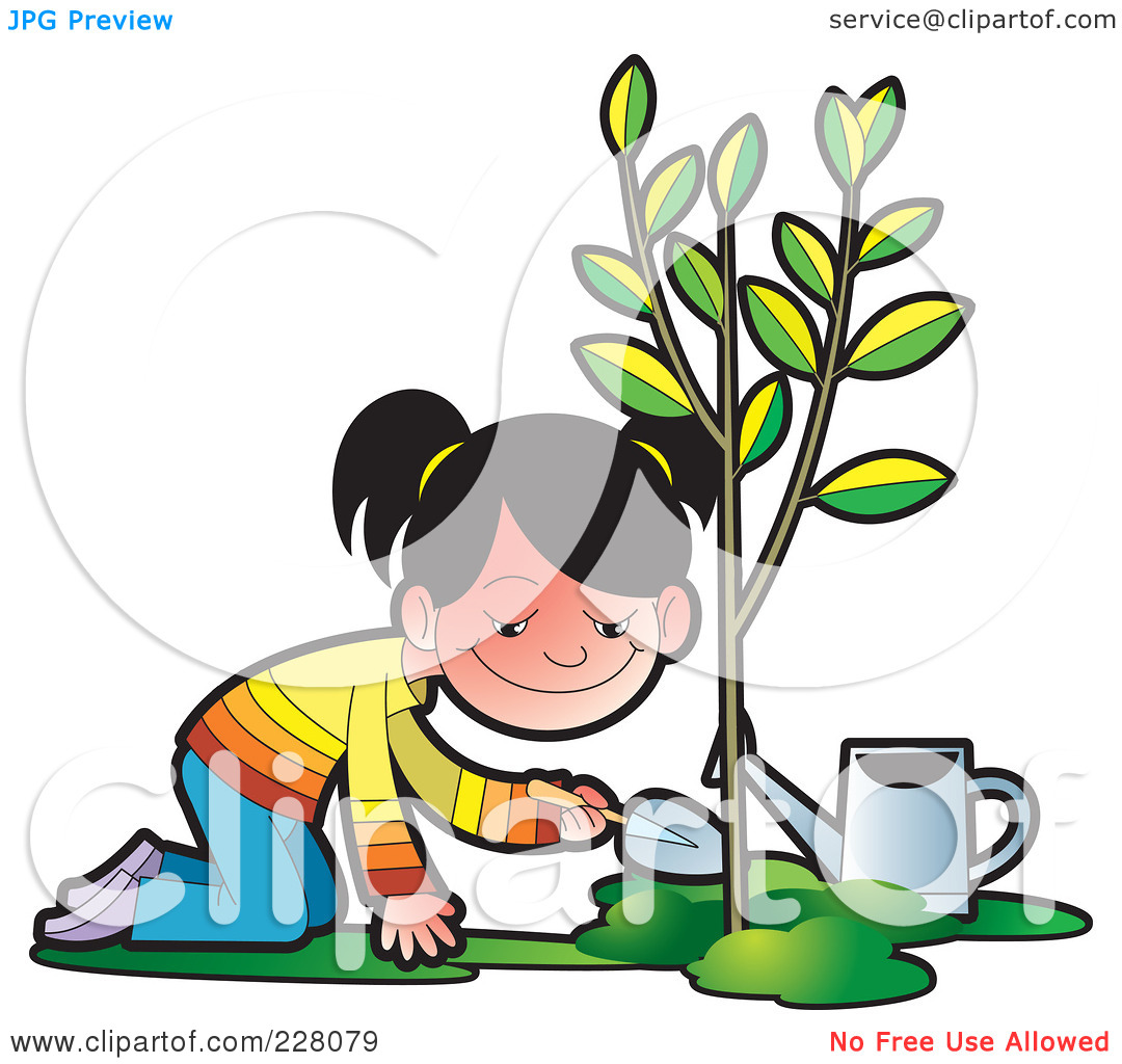 1080x1024 Tree Planting Woman Clipart