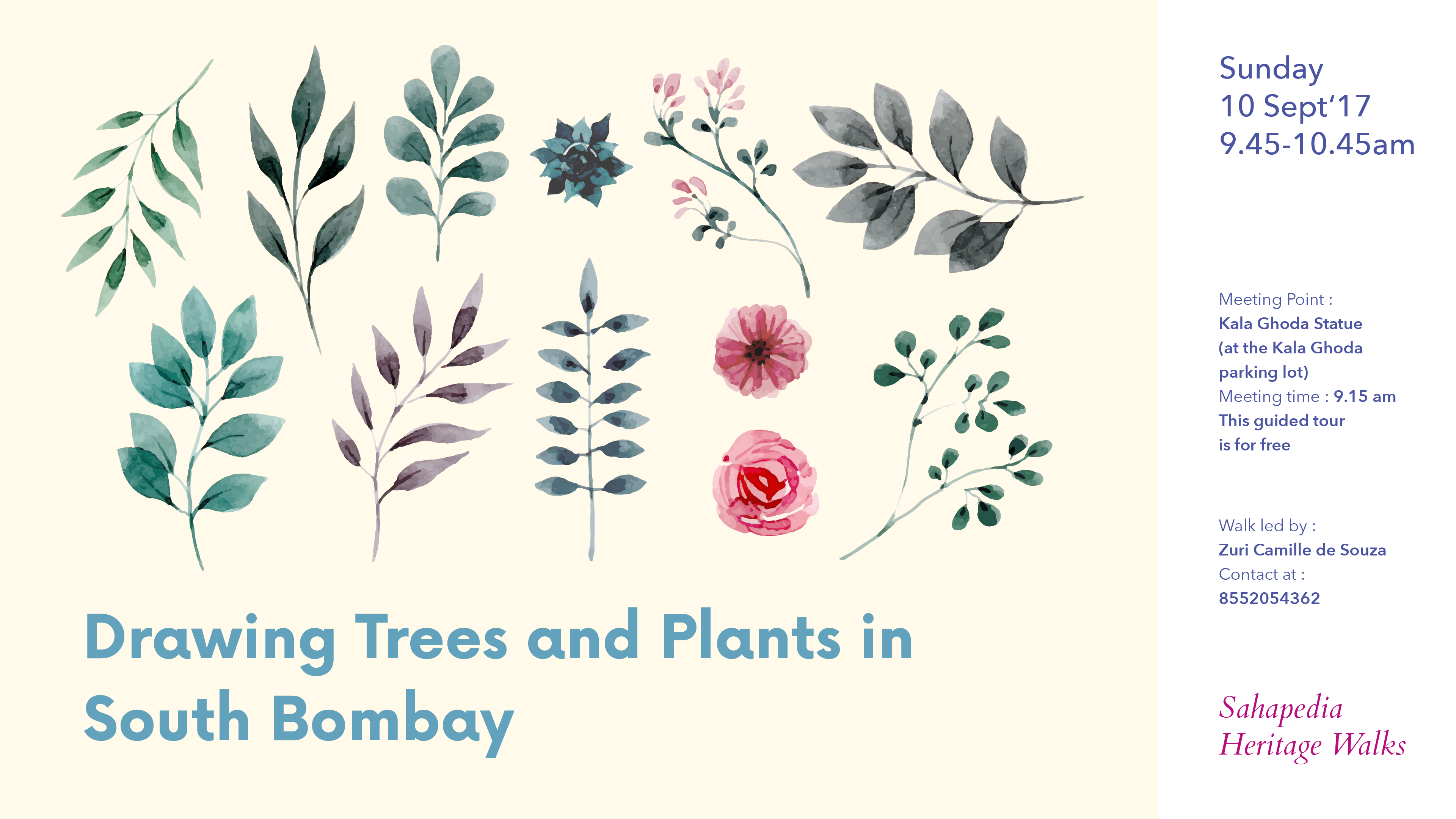 3840x2160 Sahapedia Heritage Walk Drawing Trees And Plants In South Bombay