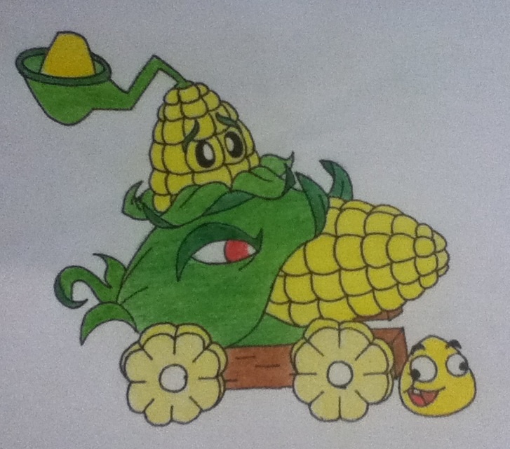 727x641 Plants Vs Zombies Corn By Angrywhitebird