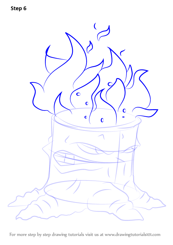 596x843 Learn How To Draw Torchwood From Plants Vs. Zombies (Plants Vs