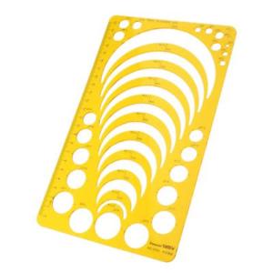300x300 Plastic Drawing Ruler Template For Drawing Many Size Round Circle