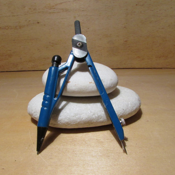570x570 Vintage Drawing Compass, Plastic Drawing Tool, Geometry Tool