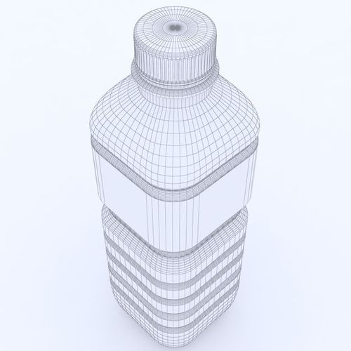500x500 3d Model Water Drink Plastic Bottle Cgtrader
