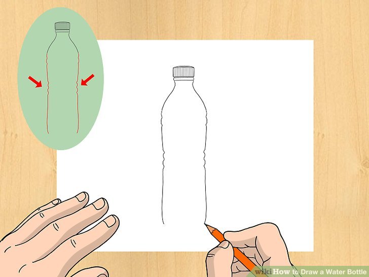 728x546 How To Draw A Water Bottle 11 Steps (With Pictures)