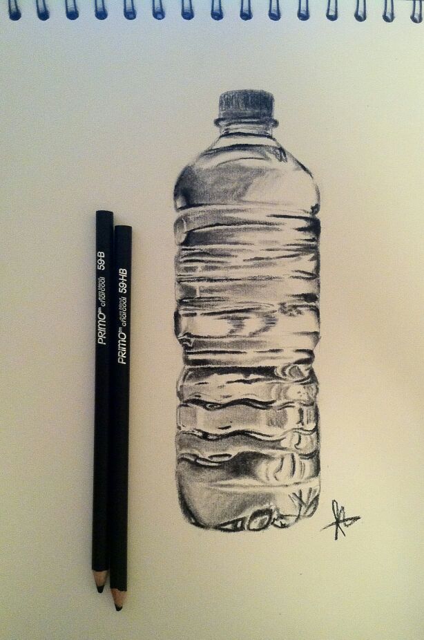 614x926 I Drew A Water Bottle.