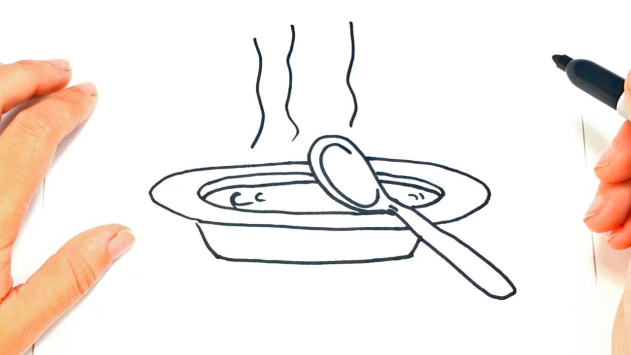 1280x720 How To Draw A Plate Plate Of Food Easy Draw Tutorial