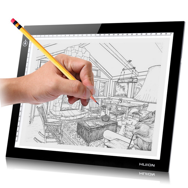 650x650 Huion L4s A4 Led Light Tables Led Drawing Light Pad Tracing