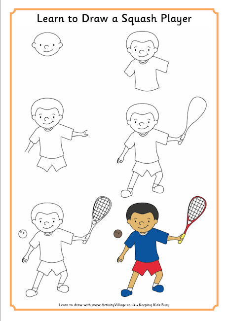460x651 Learn To Draw A Squash Player
