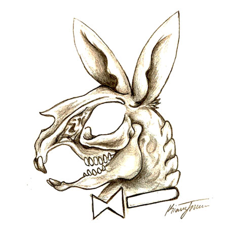 450x466 Playboy Bunny Skull By Wikidtron
