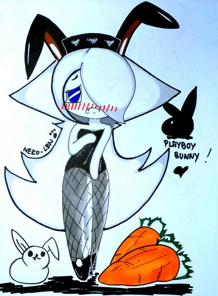 767x1041 Playboy Bunny X1 Chibi By Nekolenofficialarts