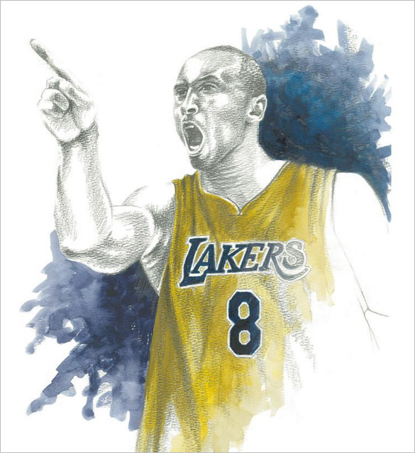 585x639 Fantastic Basketball Drawings To Download! Free Amp Premium