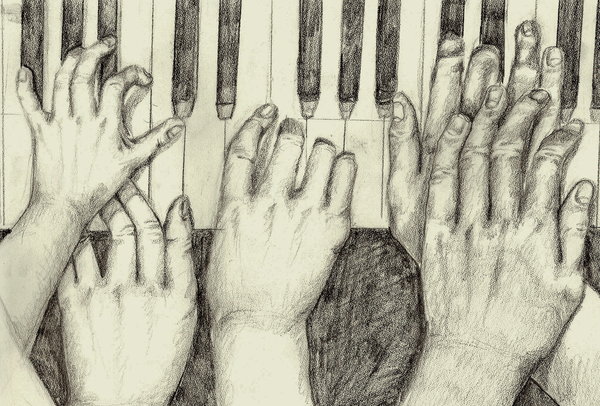 600x406 Piano Hands By On @ Art
