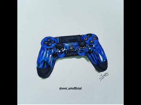 480x360 How To Draw A Ps4 Controller Speed Drawing