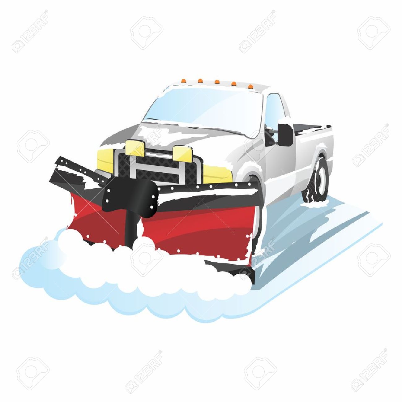 1300x1300 Funny Cartoon Plowing Truck, Snow Removal Royalty Free Cliparts
