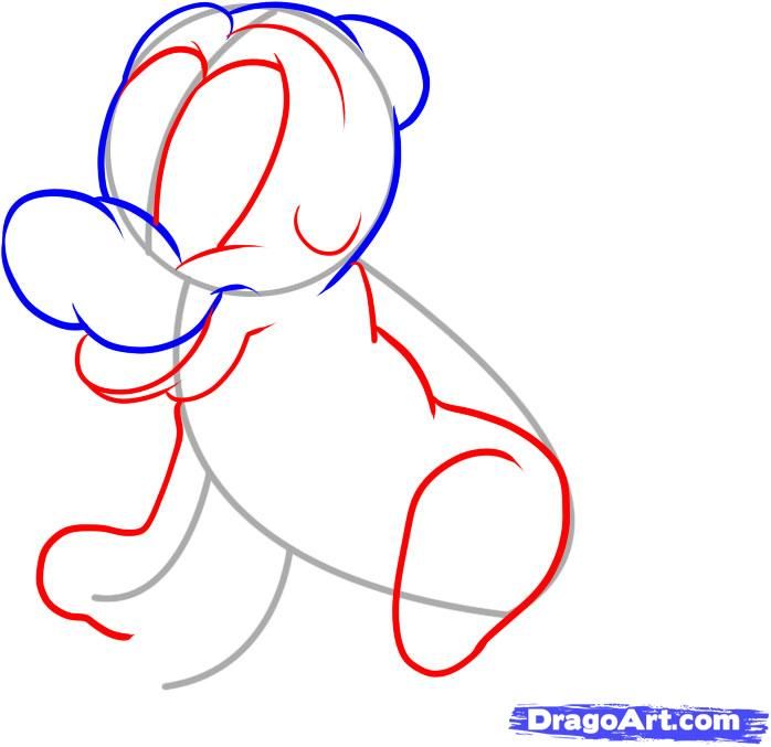 698x677 How To Draw Baby Pluto Step 3 How To Draw Baby Pluto