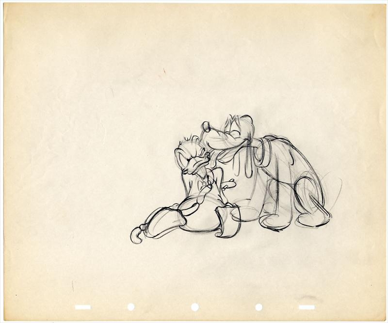 800x666 Donald Duck And Pluto Disney Animation Art And Inspiration
